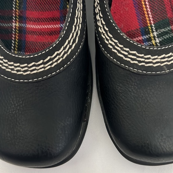 Ellemenno | Size 3 Girls (US) Plaid and Black Mary Janes - Picture 9 of 13